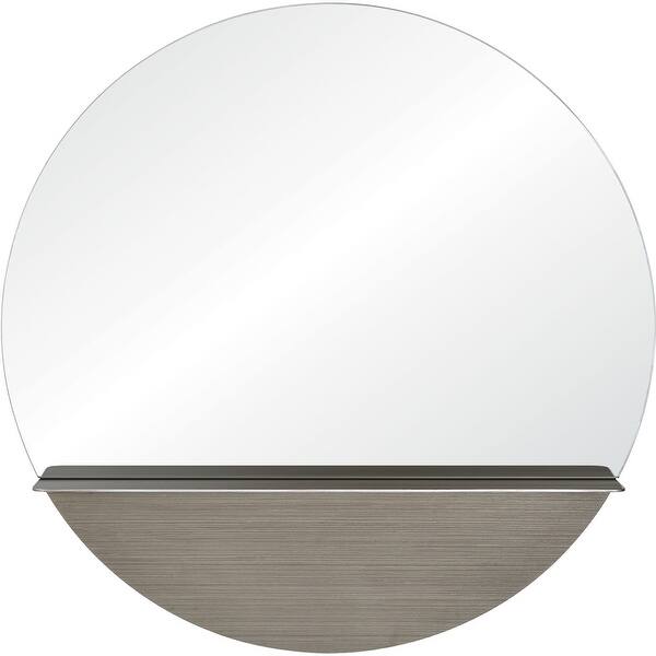 36" Clear Finished Unframed Round Wall Mirror Bed Bath & Beyond